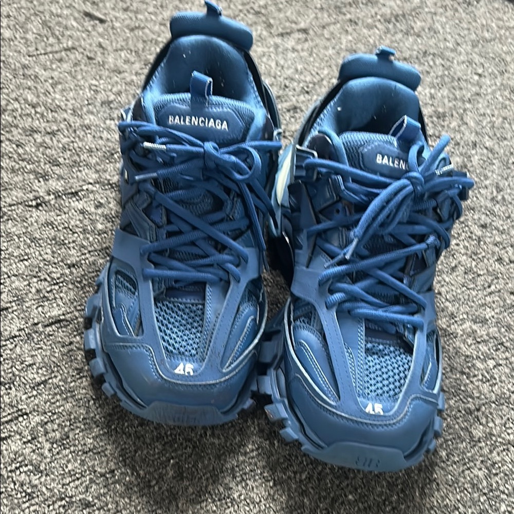 Balenciaga Kids Blue Sneakers